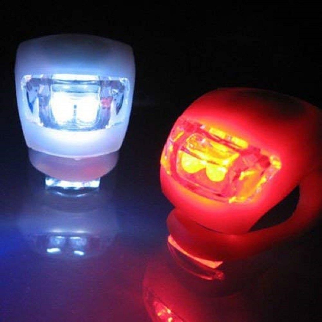 Cycle LED Blinker Warning Light Front White Rear Red Combo Ultra Bright Lamp LED Front Rear Light Combo-image-3