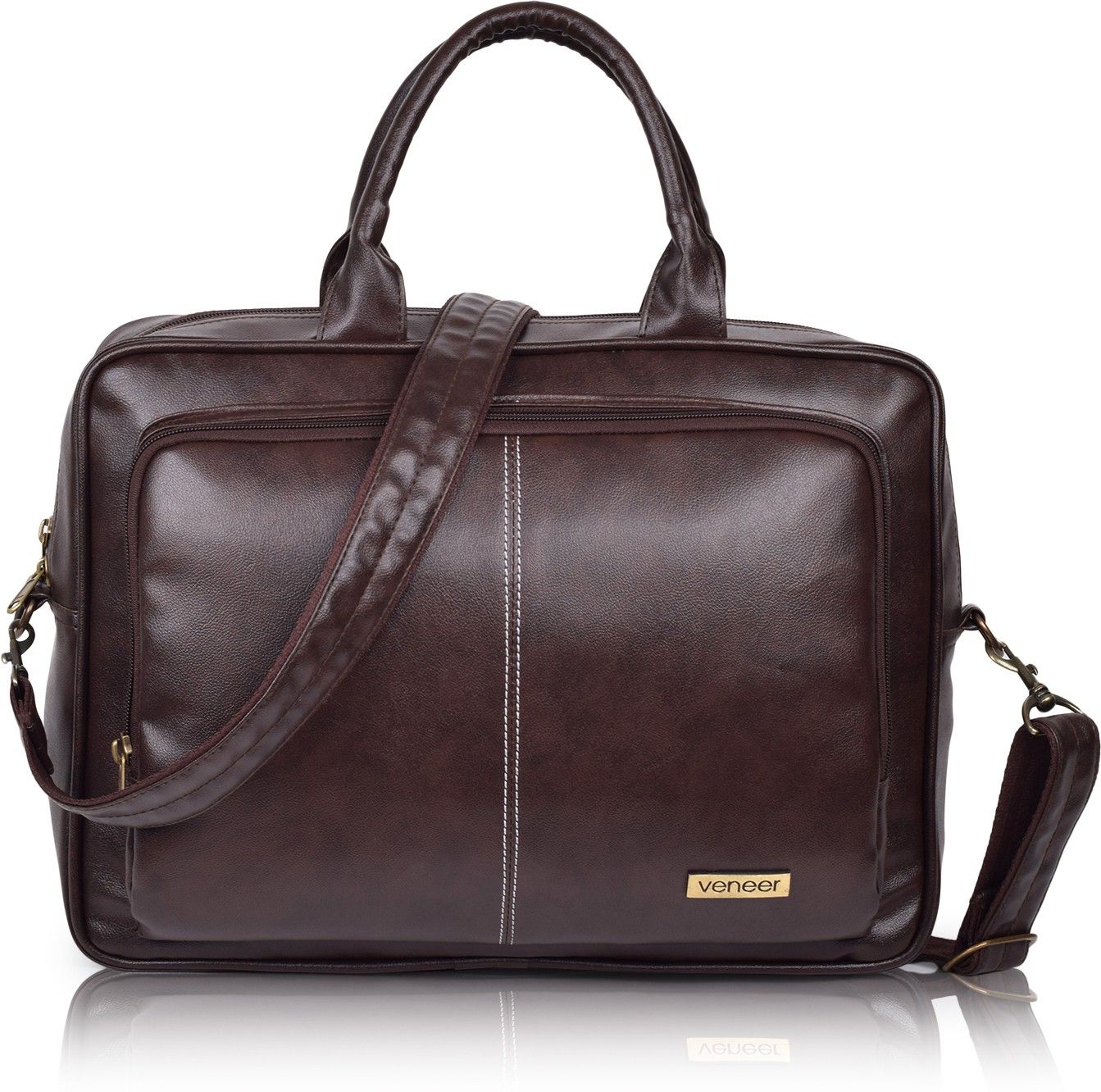 Men Brown Messenger Bag - Extra Spacious-image-28