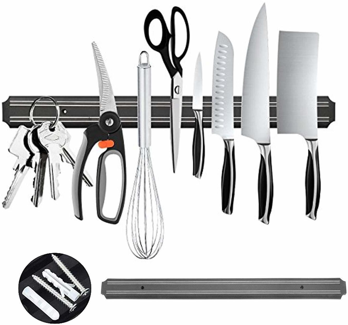13 Inch Magnetic Knife Holder, Magnetic Knife Strip Bar Rack, Multipurpose Kitchen Knife Magnet for Home Tool Organization-1 Kitchen Organiser Magnet Pack of 1-image-28