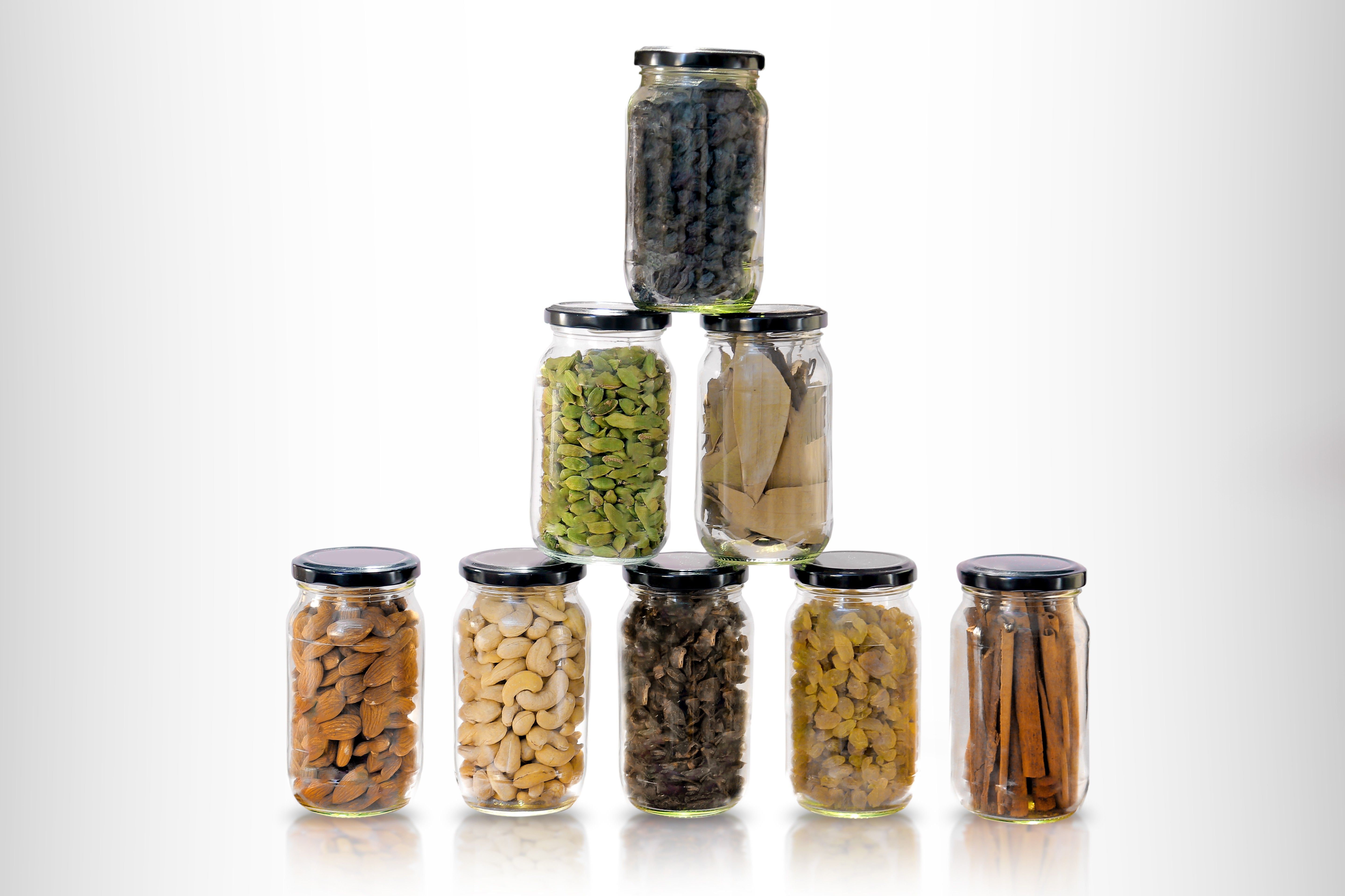 Glass Grocery Container - 400 ml