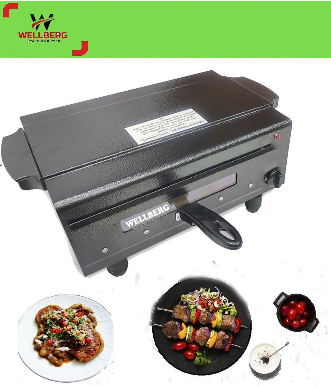 wellberg Upper/Lower/Both and Automatic Timer Regulator System Electric Tandoor with Gifts (Black) Electric Tandoor-picture-43