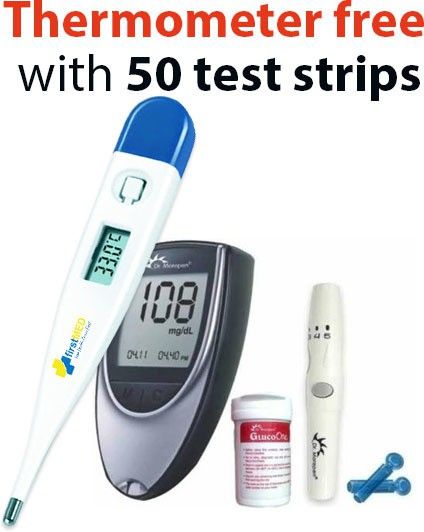 dr. morepen bg 03 with free FirstMED Digitall Thermometer Glucometer-picture-23