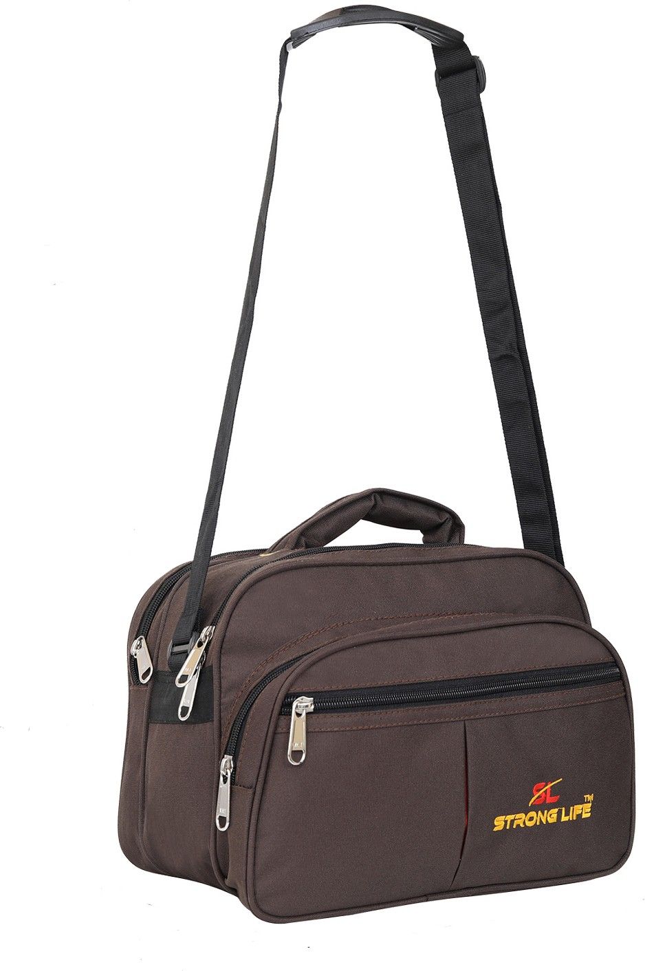 strong life Men & Women Brown Messenger Bag - Extra Spacious-picture-28