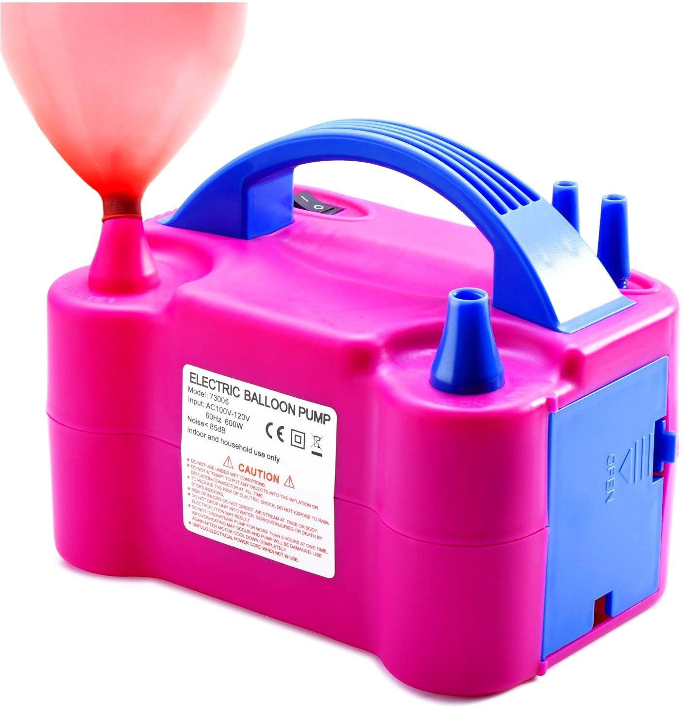 sanjary New Two Nozzle High Power Electric Balloon Inflator Air Pump for Balloons Balloon Pump-picture-2