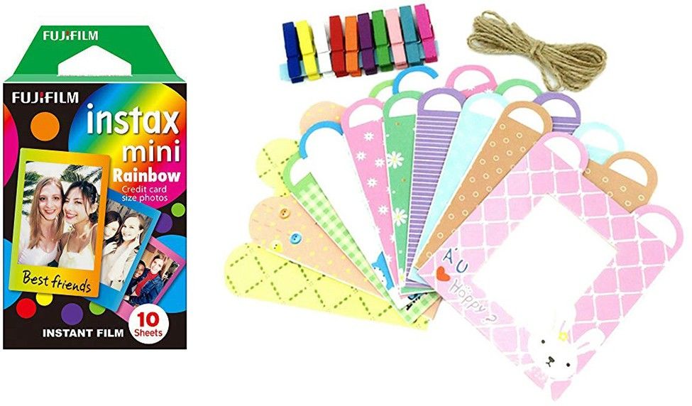 FUJIFILM Mini Rainbow Film With Rabbit Design Hanging Paper Photo Frame Film Roll-picture-37
