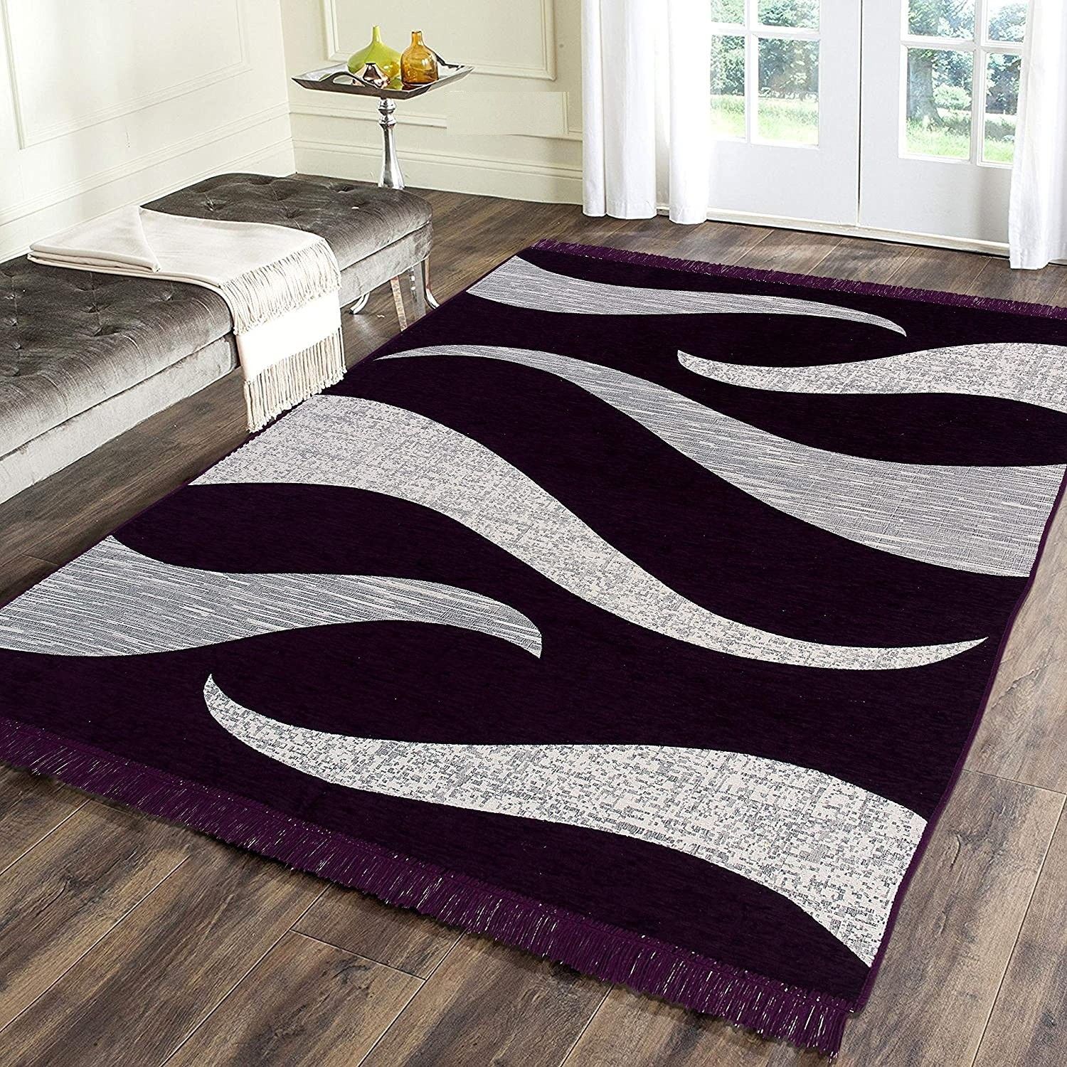 sparrow world Lavender Chenille Runner-picture-12