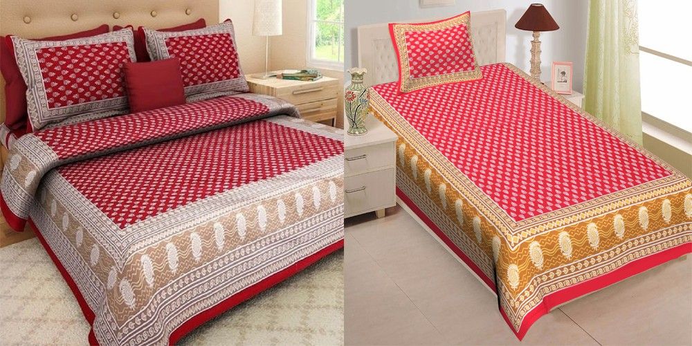 ubania collection 151 TC Cotton Single, Double Paisley Flat Bedsheet-picture-46