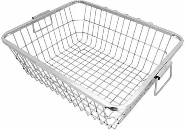 Dish Drainer Kitchen Rack Stainless Steel Utensil Holder/Dish Rack/Vessel Drainer/Bartan Basket, Medium Steel-image-22