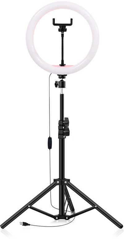 Webilla Selfie Ring Light with Tripod Stand and Phone Holder, 10 inch Dimmable LED Camera Ring Light with 3 Light Modes For YouTube | Photo-shoot | Video shoot | Live Stream | Makeup & Vlogging Ring Flash image 1