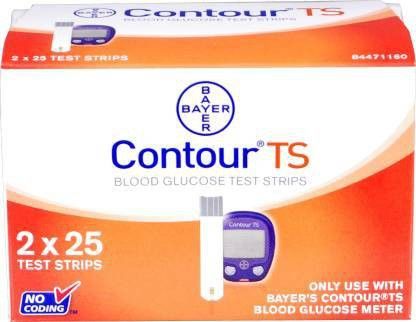contour ts 25 X 2 Strips (Pack of 50) 50 Glucometer Strips-picture-38