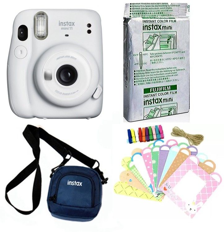 FUJIFILM Instax Mini 11 Mini 11 Camera with 10x1 film with pouch & bunting2 Instant Camera-picture-21