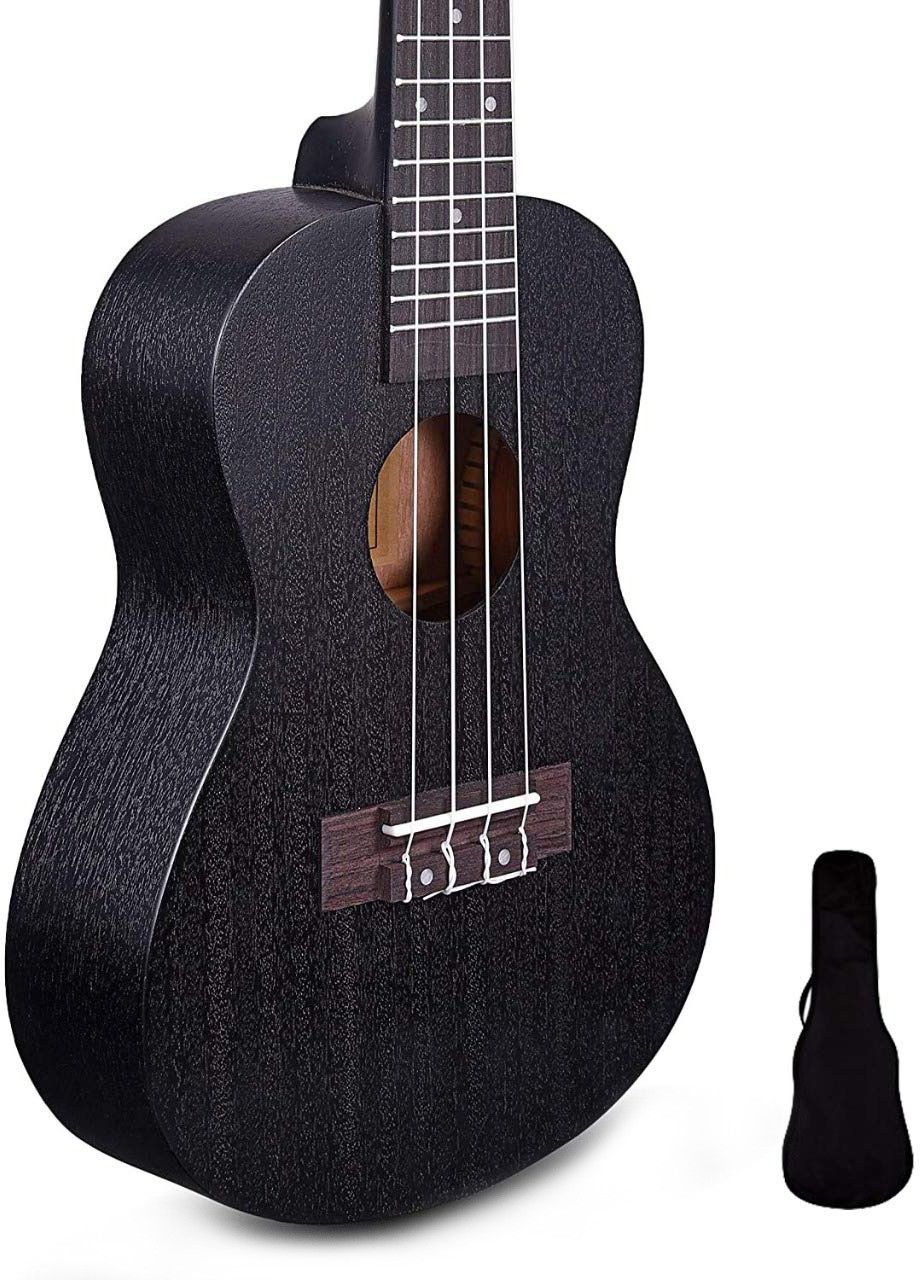 uksc03-blk (with online classes) concert ukulele