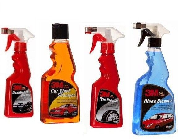 3m Dashboard Dresser, Car Wash Shampoo, Tyre Dresser, Glass Cleaner Combo-picture-25