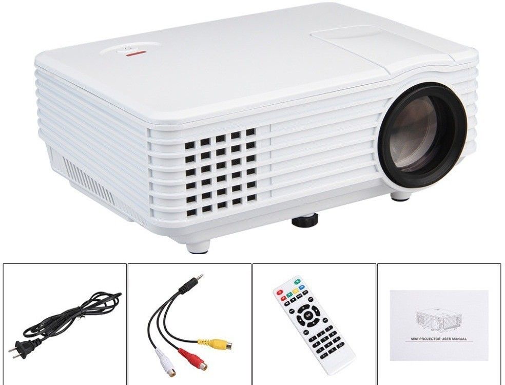 IBS 800 Lumens RD-805 Mini LED TV HDMI Multimedia Smart Lcd Video Home Theater 1080P Movie Cinema Digital Media Player 640*480 Support 720P 20000 Hours Life 5 Inch Black (800 lm / 2 Speaker / Remote Controller) Portable Projector-image-12