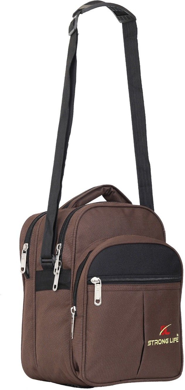 Brown Men & Women Sling Bag - Extra Large BROWN SLING BAG FOR MEN-image-2