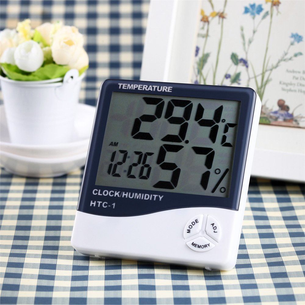 thermomate digital Room Thermometer with Humidity Incubator Meter HTC-1 Thermometer