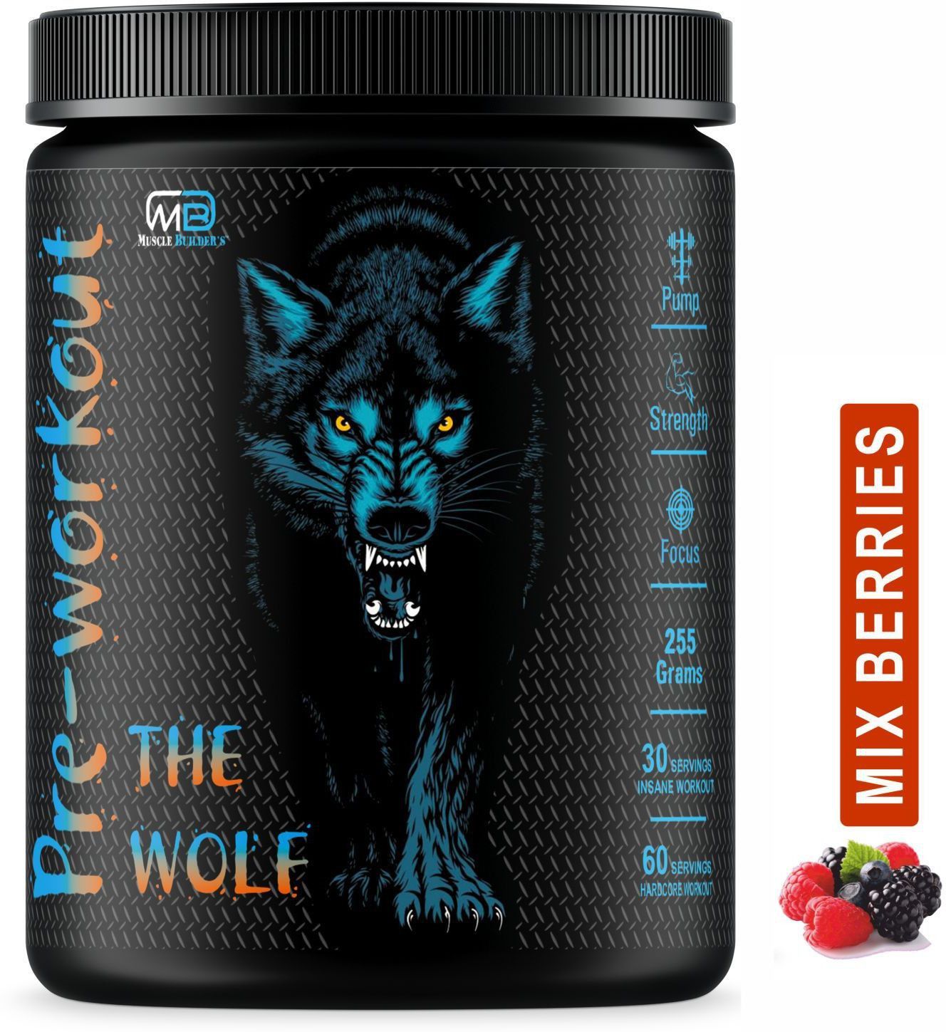 The Wolf Pre Workout with Insane Power Of Creatine , L-Arginine & Caffeine Sports Drink-image-26