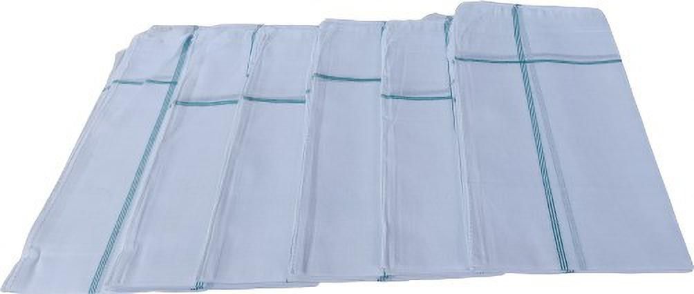 GOPAL HANDLOOMS Khadi WHITE Cotton Handkerchiefs - Pack of 10 -Plain WHITE 24 * 24 inches XXL King Size. 100% Pure Cotton ["PLAIN WHITE","WHITE KHADI"] Handkerchief-image-26