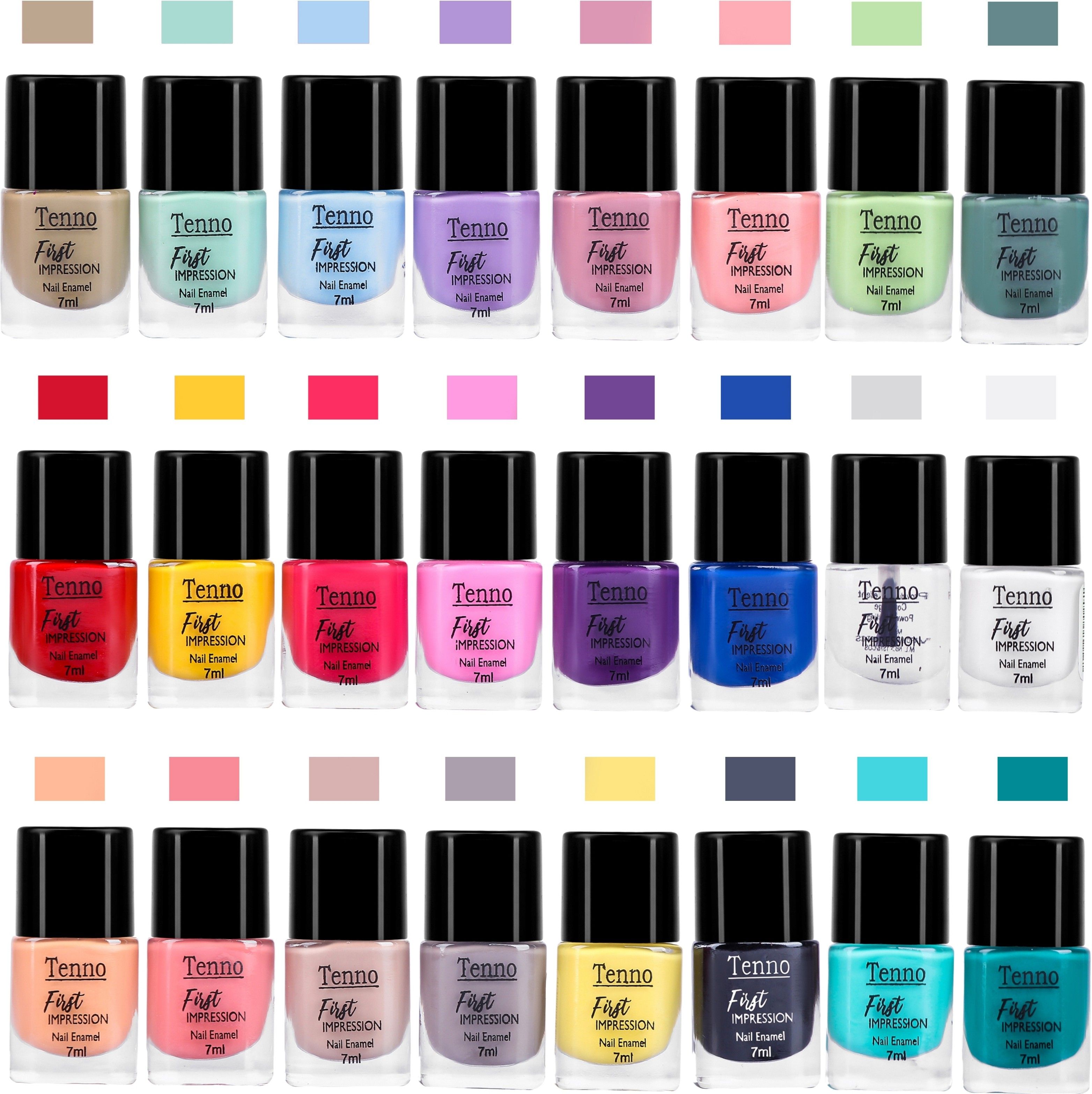 PASTEL BRIGHT SHINE NAIL PAINT PASTEL GREEN, pastel peach, MILKY WHITE, SKY BLUE-image-8