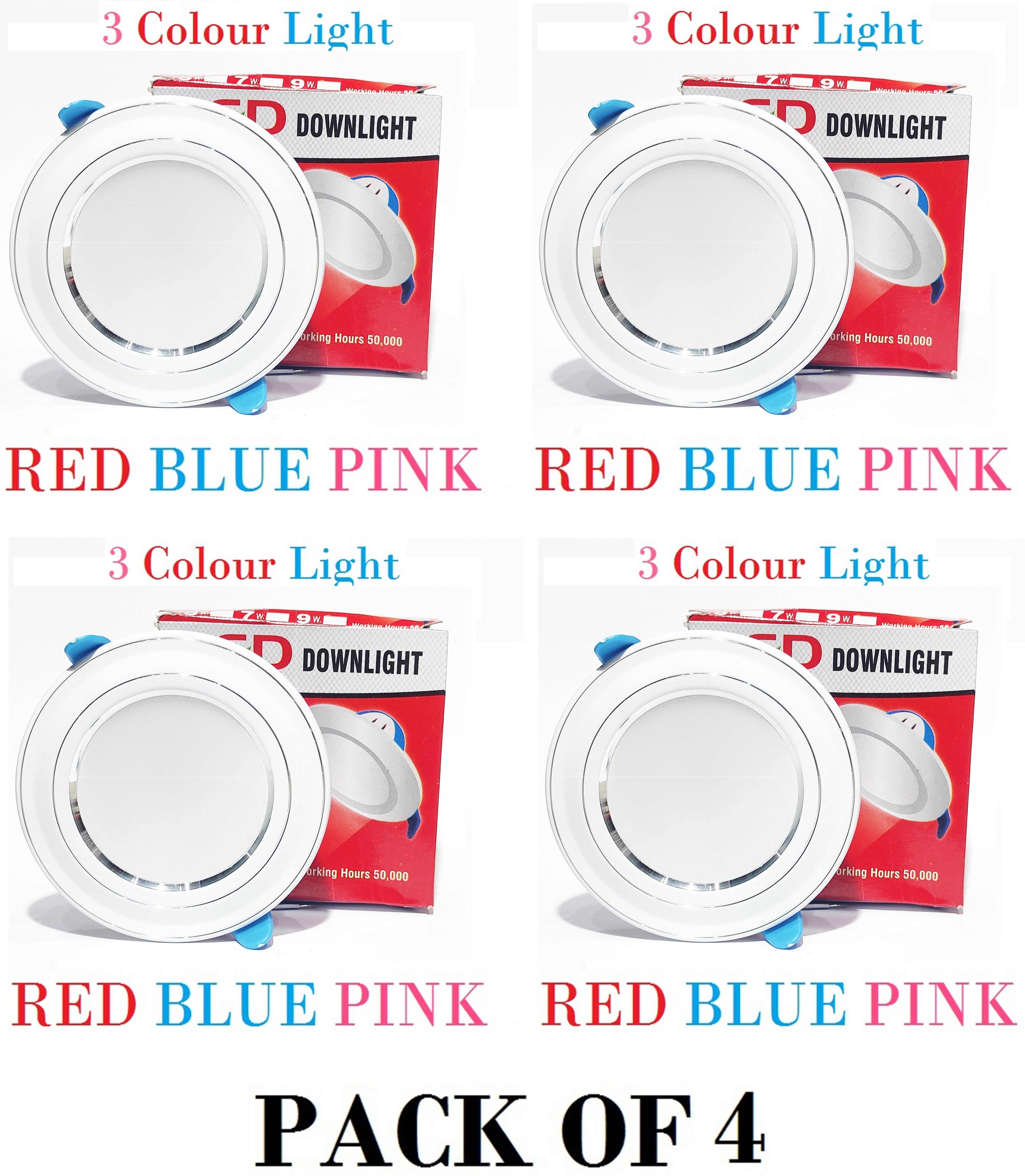 9 WATT 3 COLOUR IN 1 CEILING LIGHT PACK OF 4 Recessed Ceiling Lamp Recessed Ceiling Lamp-image-13