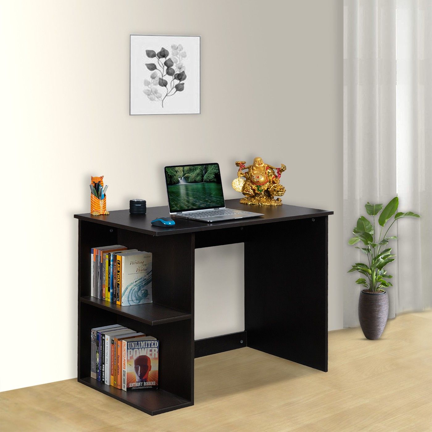delite kom Valor Engineered Wood Computer Desk-picture-13