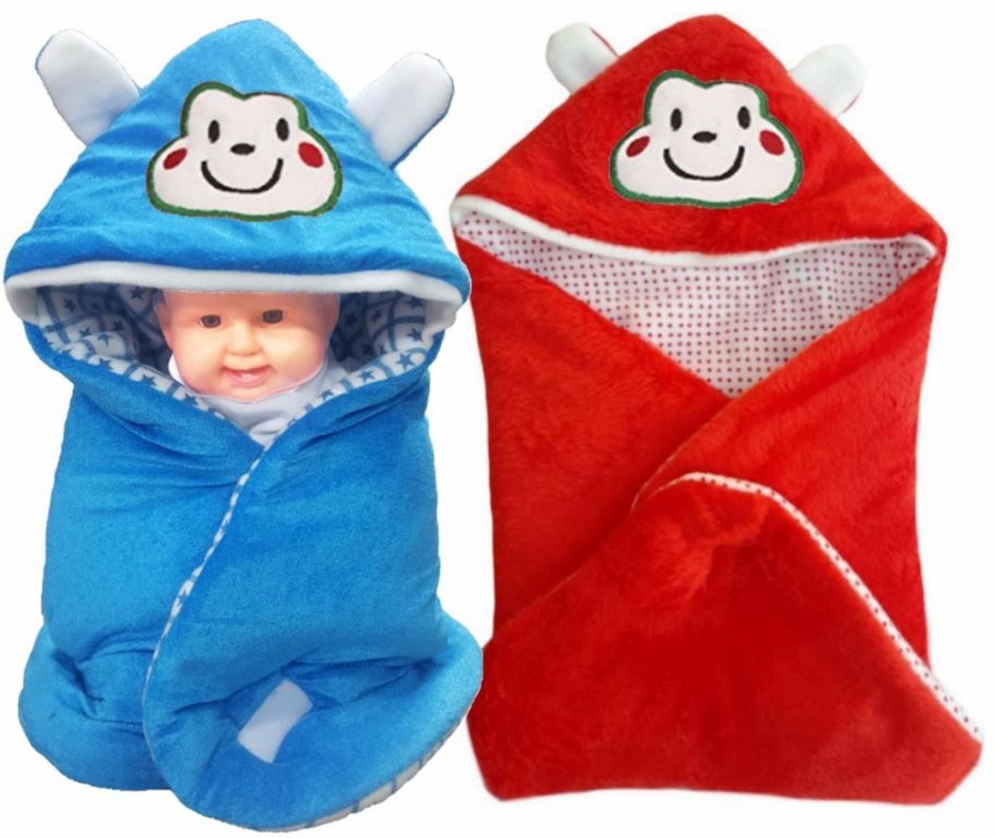 brandonn Printed Single Hooded Baby Blanket for Mild Winter-picture-17
