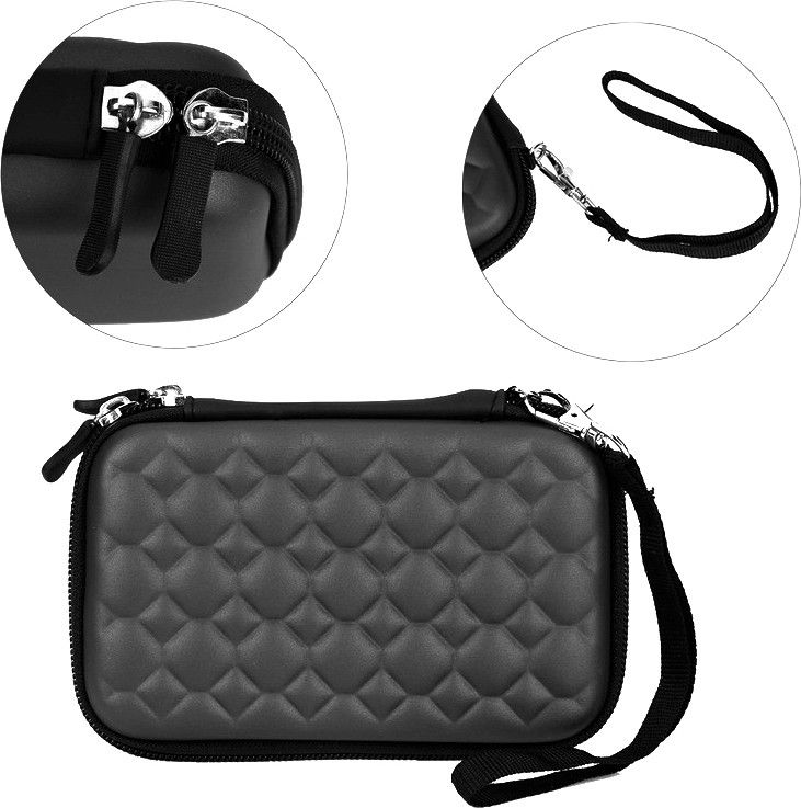 Frackson HD Bag for Earphone USB Cable Power Bank Mobile Charger Digital Gadget (Alex-6) 2.5 inch Hard Disk Cover-image-44