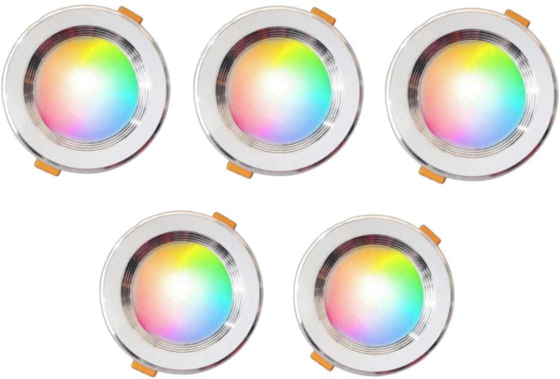 9W Multicoloure Led Down light Red Blue Pink Pack of 5 Recessed Ceiling Lamp-image-49