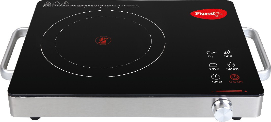 pigeon by stovekraft 2200 W Radiant Cooktop Jog Dial, Touch Panel image 1