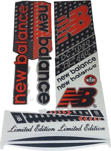 New Balance Red Color Cricket Bat Sticker Self Adhesive Bat Sticker-image-25