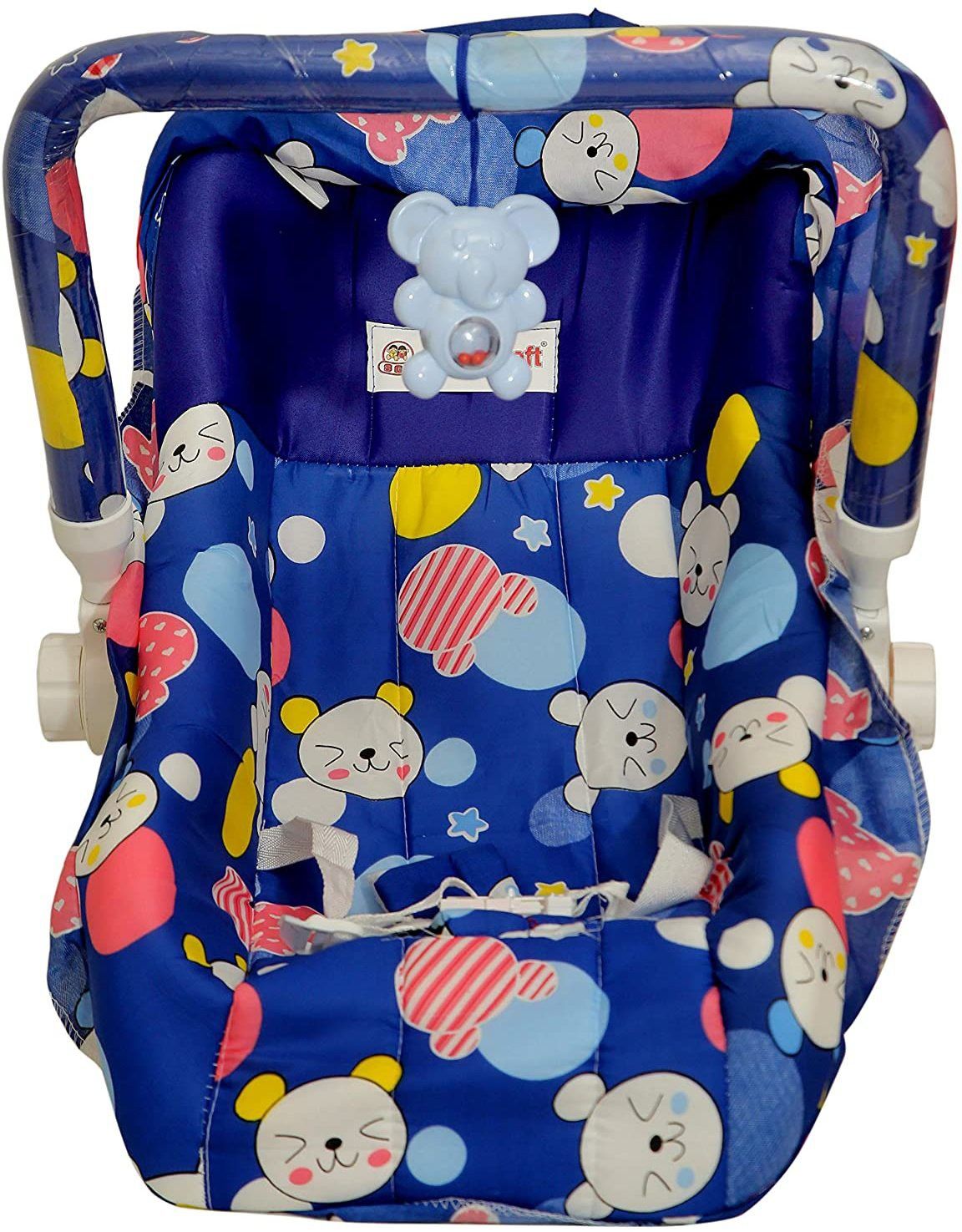 baby tone NEW BORN BABY INTRODUCE A BABY BOUNCER CUM CARRY COT WITH ROCKER STANDARD 10 IN 1 COLOR:- (BLUE) Rocker and Bouncer (Blue) Rocker and Bouncer-picture-41