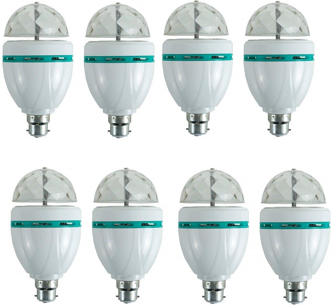 ajod LED Crystal Rotating Bulb pack of 1 Single Disco Ball-picture-13