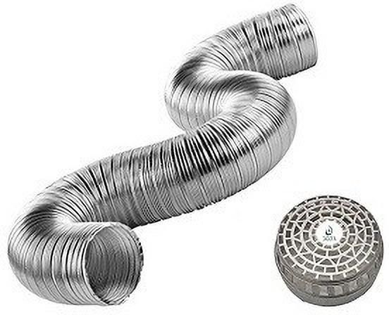 oicota 6IN Flexible Aluminium Duct Pipe Chimney Exhaust (Up to 10 ft) with Cowl Cover Hose Pipe-picture-40