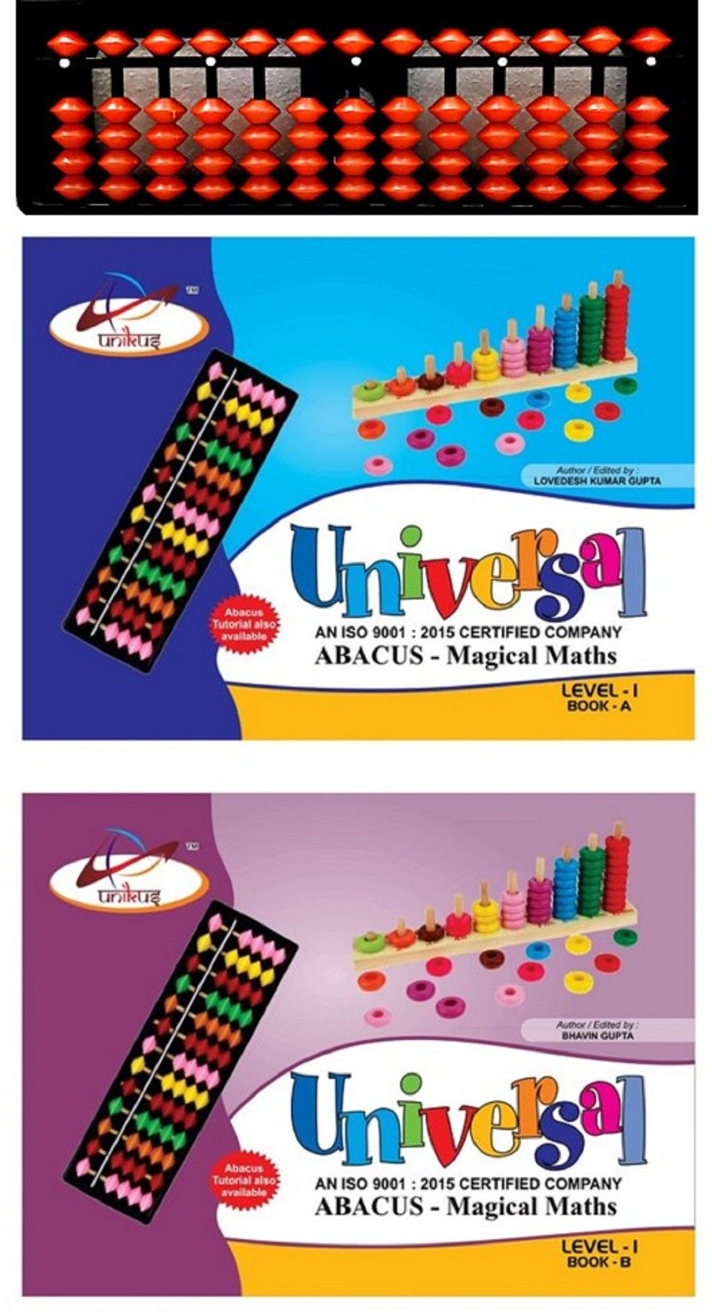 Abacus Level-1AB books and 13 Rod Tool