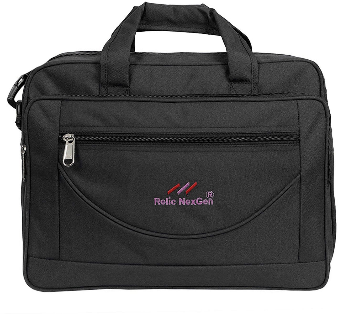 relic nexgen Men & Women Black Messenger Bag - Extra Spacious-picture-19