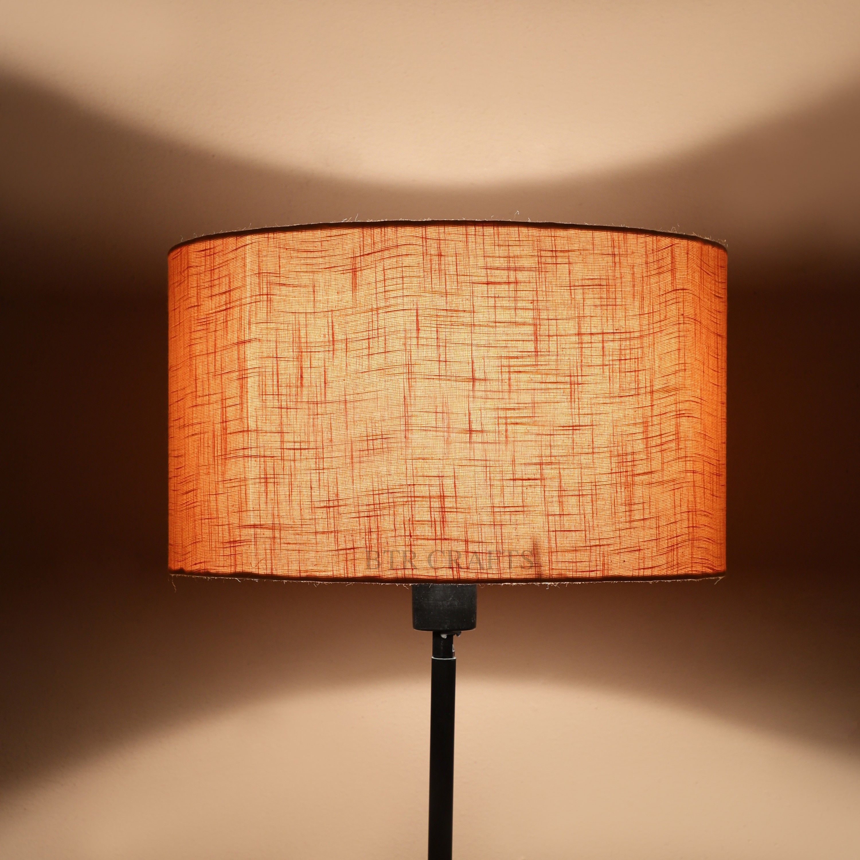 btr crafts 14" Inches Orange Texture Table Lamps, Hanging Lights (Pendant Lights), Ceiling Lights, Ceiling Fan Lights Lamp Shade-picture-1