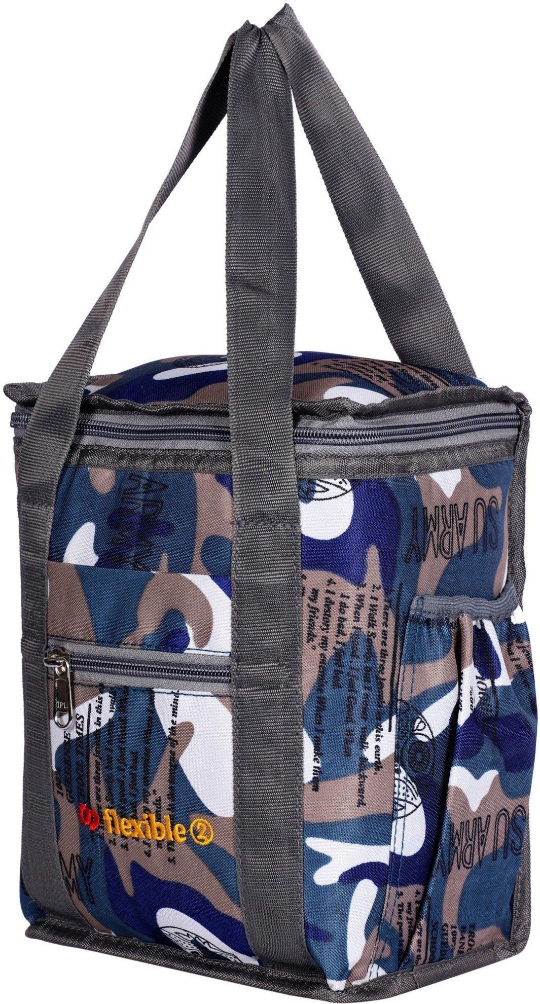 Branded Premium Quality Hand Lunch bag Medium Size for both Men and Women for Office ,School , College, Picnic (Dark blue,10L) Waterproof Lunch Bag