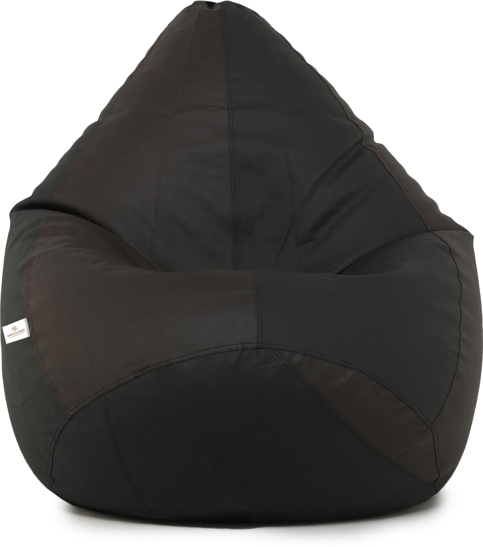 XXL Classic Black and Brown Teardrop Bean BagWith Bean Filling