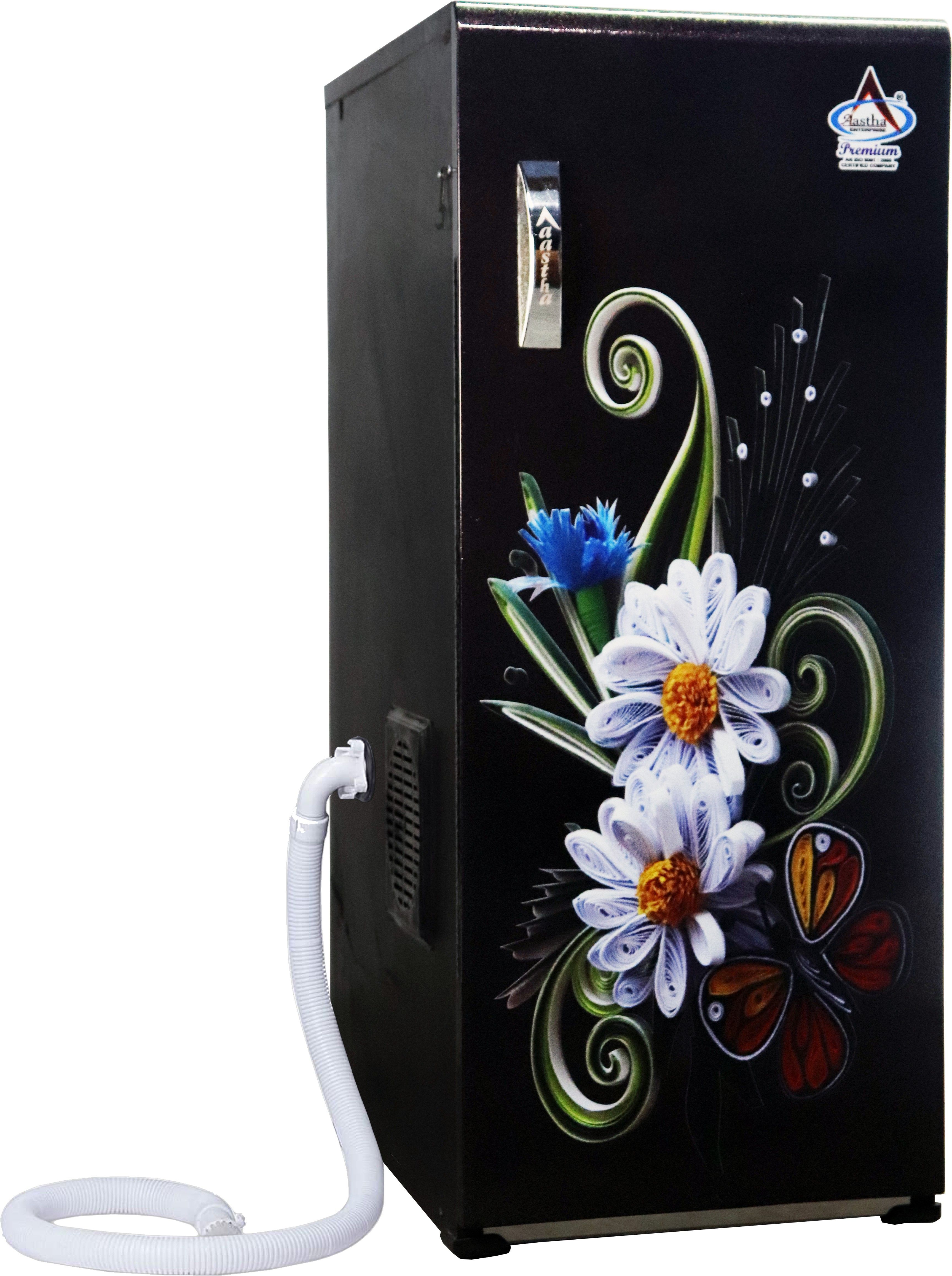 ( Aastha Atta Chakki) Fully Automatic Aata Chakki Machine with INBUILD VACUUM CLEANING TECHNOLOGY, Domestic Atta Maker with High Quality Wooden Body, Aatta Maker, Atta Chakki, Ghar-Ghanti, Specially for Grains and Masala Grinding with Standard Premium Accessories. (0.75 unit/hr Low Power Consumption, 1 HP Fully Copper Winding Motor) ( INBUILD VACUUM CLEANER ) Black Door with White Flower Plant and with Vacuum Cleaner Flourmill-image-42