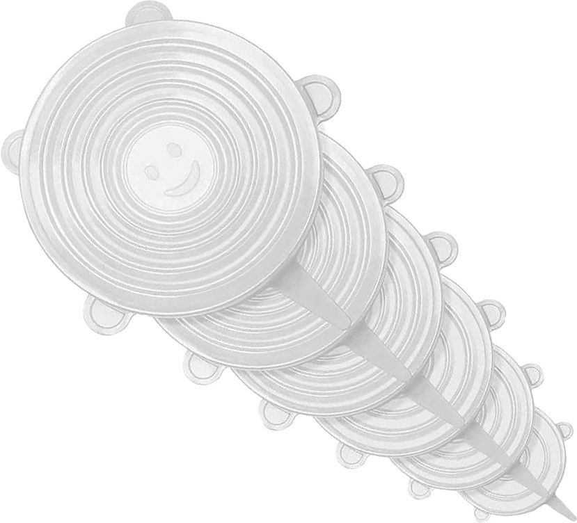 Collapsible Microwave Safe Silicone Leak-Proof Round Stretch Lids 3 inch Lid Set-image-47
