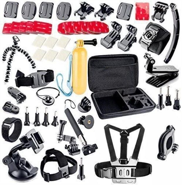 Protos India.Net Camera Accessory Kit for Hero 2/3/3+/4, SJCAM and other Action Cameras With Large Size Case Strap-image-32