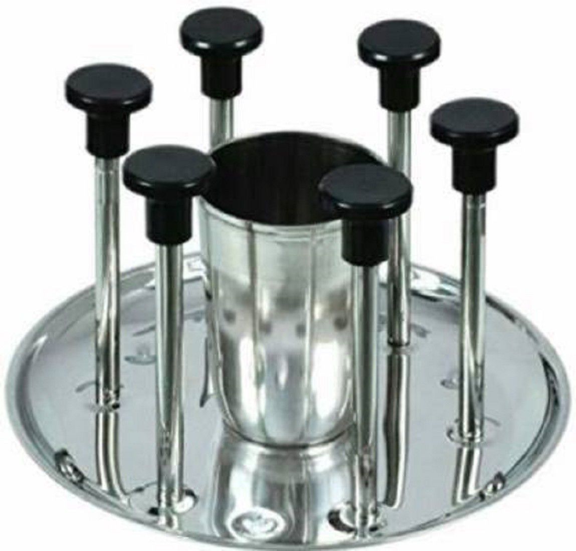 CLTGLS-214 Stainless Steel Glass & Spoon-Cutlery Stand Steel Glass Holder-image-33