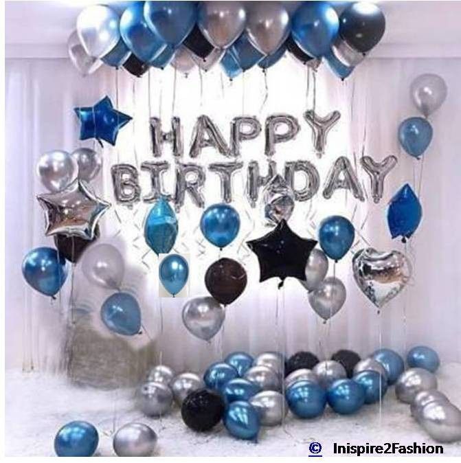 inispire2fashion Solid Happy Birthday Balloons Decoration Kit 43Pcs Set Balloon-picture-15