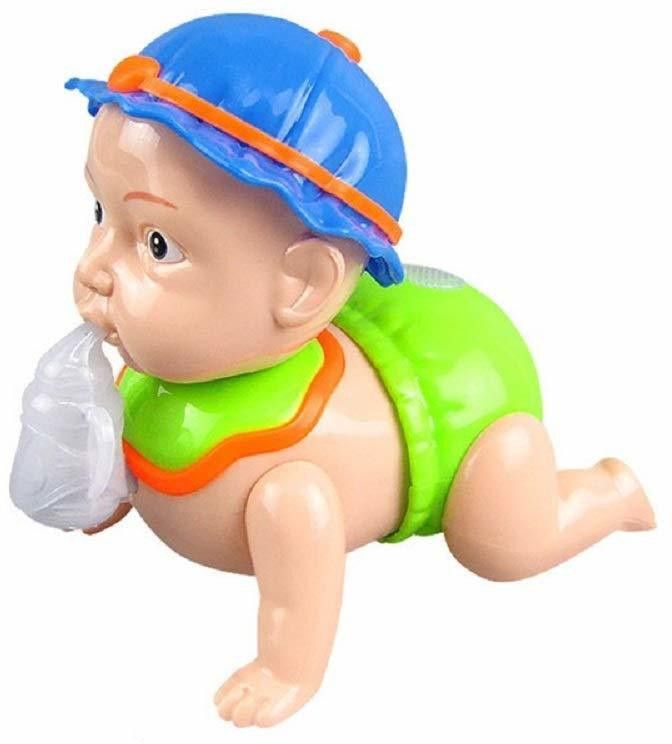 kas ba Musical Talking Crawling Baby Toy for Babies Kids Infants - Dazzling Lights and Dynamic Sound - Colour as per Stock,Plastic,Pack of 1,Multi Color-picture-24