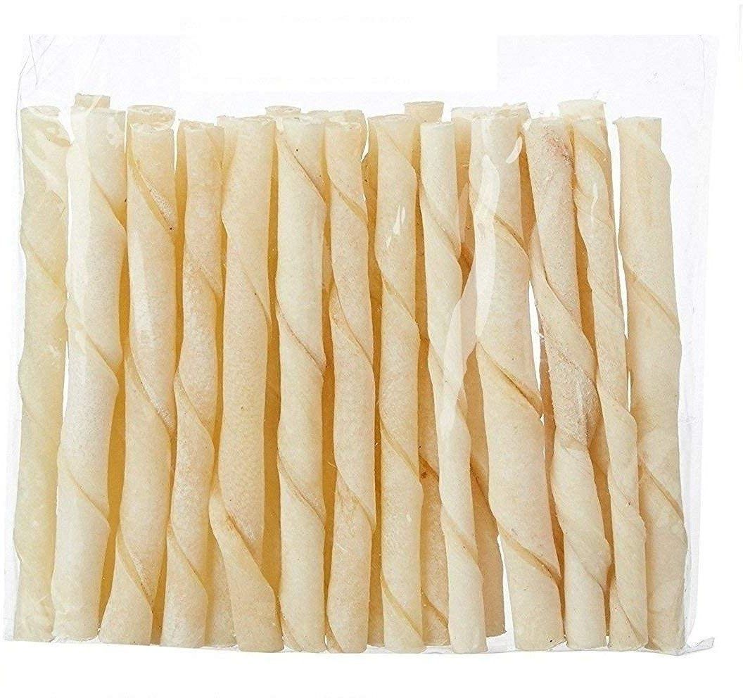 puppy buddy White Twisted Chew Sticks for Dog for Teeth & Gums Vegetable Dog & Cat Chew-picture-30