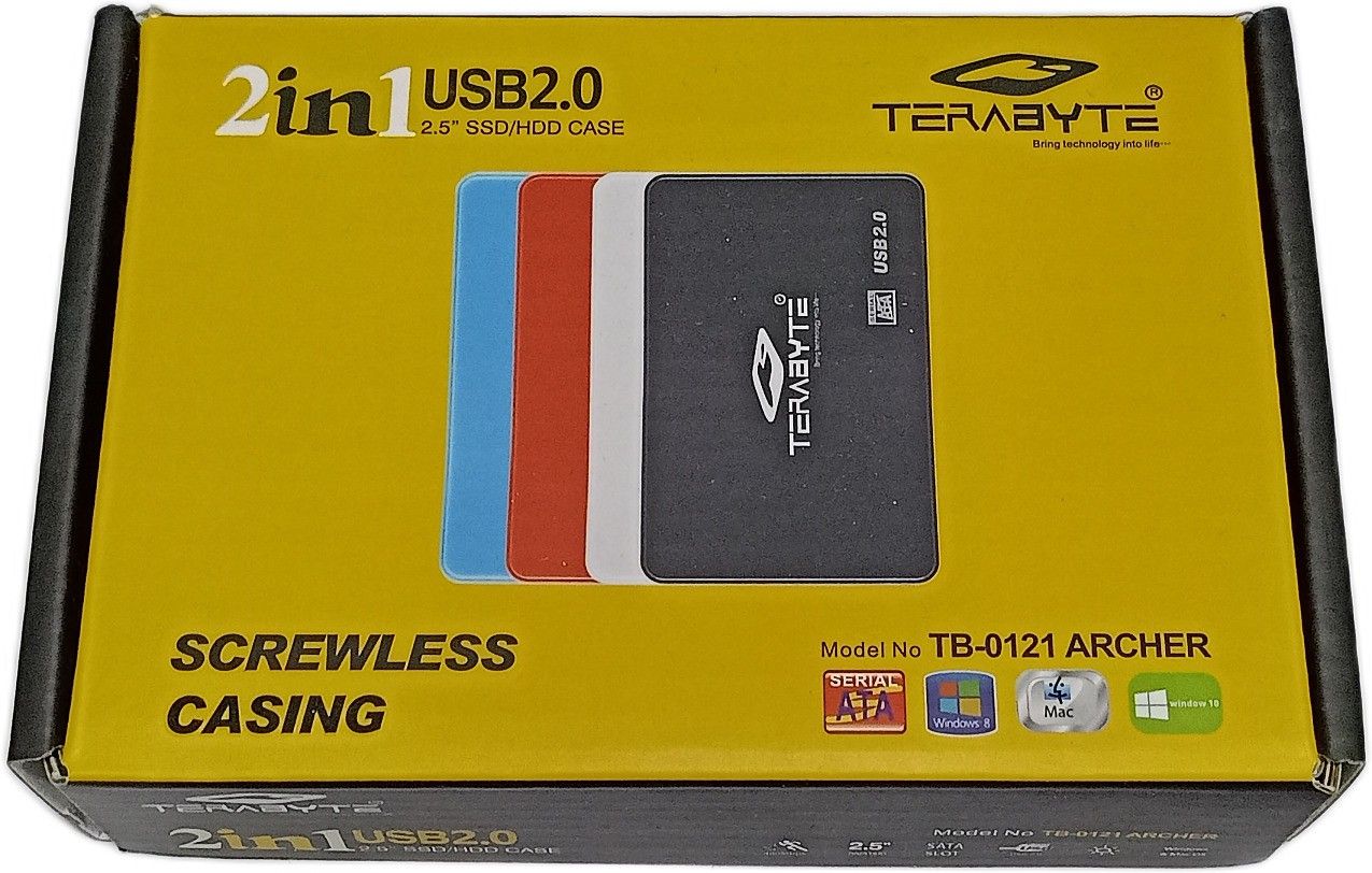 TERABYTE 2in1 USB 2.0 External Hard Drive Screwless Laptop Casing for 2.5" SSD/HDD 2.5 inch HDD Enclosure 2.5 inch Laptop Casing-image-30