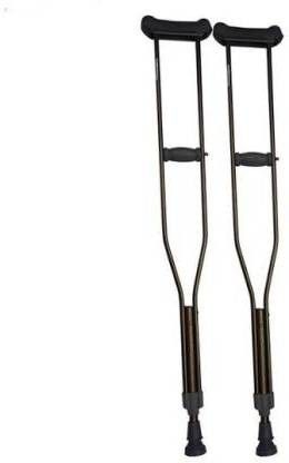 Mobility BLACK Height Adjustable 2Pcs Ultralight Underarm Crutch Axillary Walking Stick Walking Stick Walking Stick