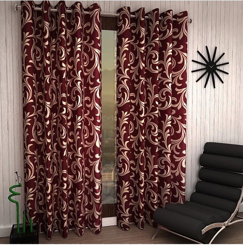153 cm (5 ft) Window Polyester Semi Transparent Curtain (Pack Of 4)-image-36