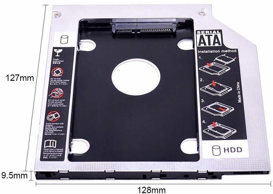 TERABYTE 9.5MM HDD CADDY 2.5'' Internal SATA Second Universal Hard Disk Enclosure 2.5 inch 9.5MM Internal Hard Drive Enclosure/HDD CADDY-image-34