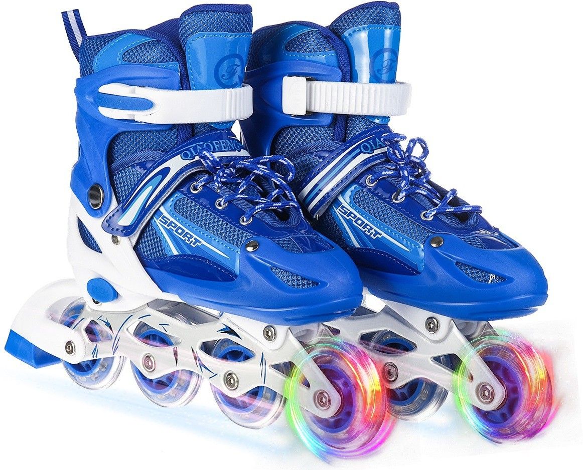 authfort Adjustable All Pure PU Wheels it has Aluminum In-line Skates In-line Skates - Size 38-42 UK-picture-44